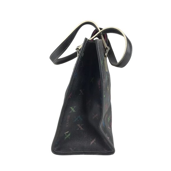 Maxx New York Womens Black Multicolor Inner Pockets Tote Shoulder Bag Size M‎ - Picture 2 of 8